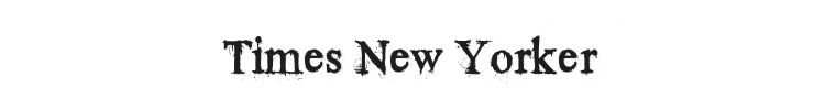 Times New Yorker Font Preview