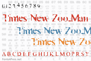 Times New Zoo-Man Font