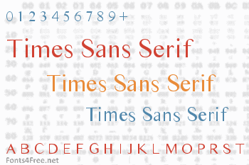 Times Sans Serif Font