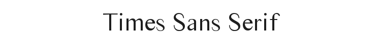 Times Sans Serif Font Preview