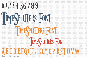 TimeSplitters Font