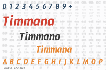 Timmana Font