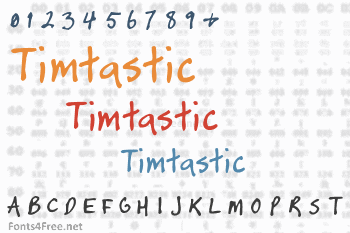 Timtastic  Font