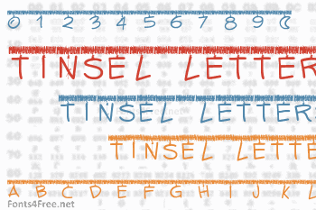 Tinsel Letters Font