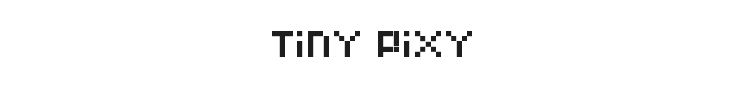 Tiny Pixy Font Preview