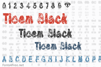 Tioem Black Distressed Font