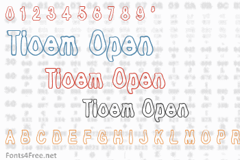Tioem Open Font