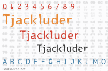 Tjackluder Font