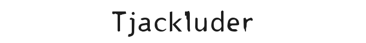 Tjackluder Font Preview