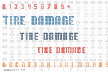 TMBG Severe Tire Damage Font