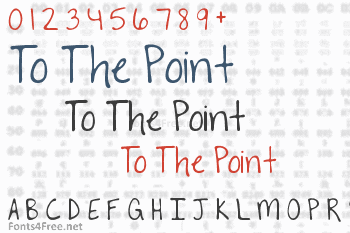 To The Point Font