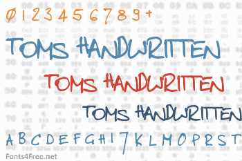 Toms Handwritten Font