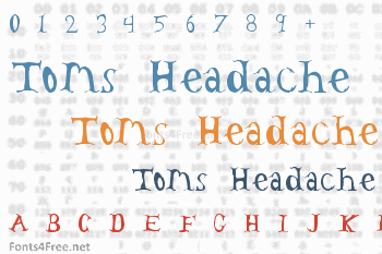 Toms Headache Font