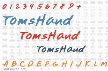 TomsHand Font