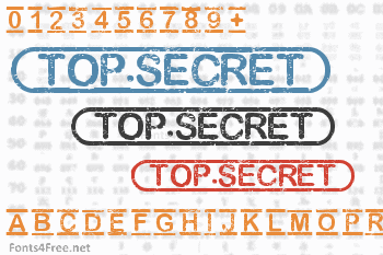 Top Secret Font