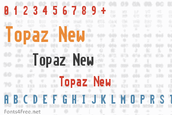Topaz New Font