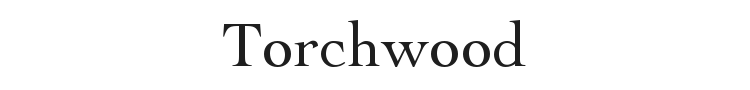 Torchwood Font Preview