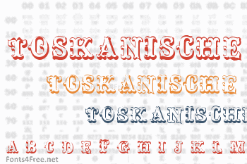 Toskanische Egyptienne Font