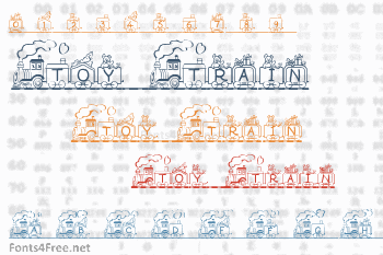 Toy Train Font