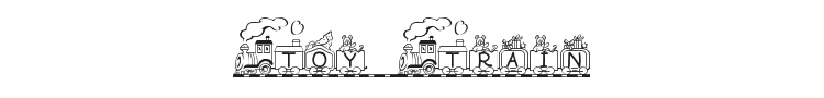 Toy Train Font