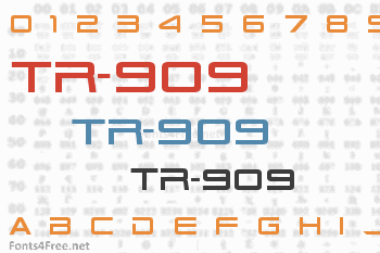 TR-909 Font