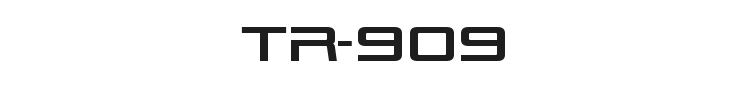 TR-909 Font Preview