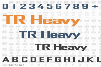 TR Heavy Font