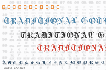 Traditional Gothic Font