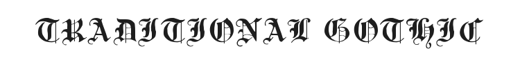 Traditional Gothic Font Preview