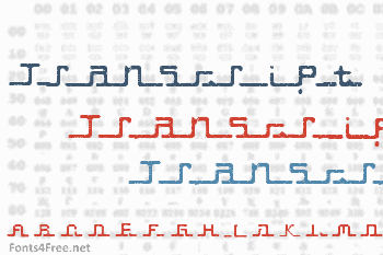 Transcript Font