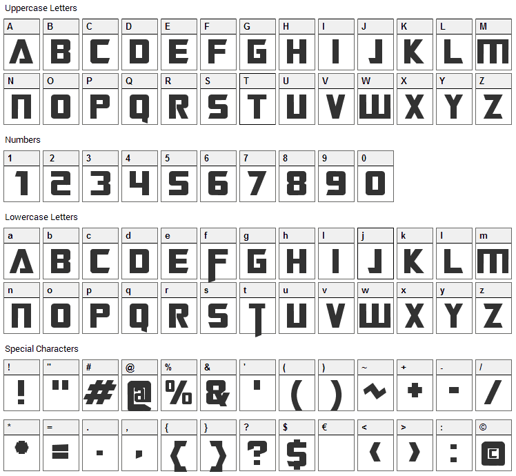 Transformers Movie Font Character Map