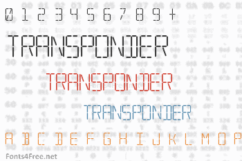 Transponder Font