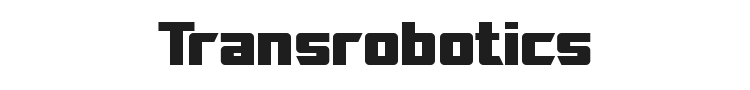 Transrobotics Font Preview