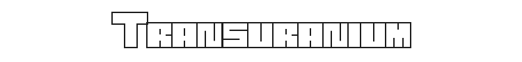 Transuranium Font