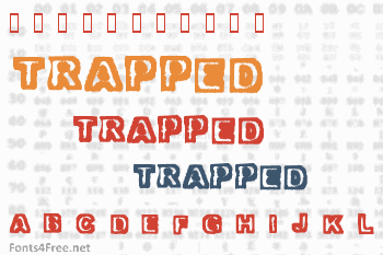 Trapped Font