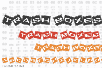 Trash Boxes Font