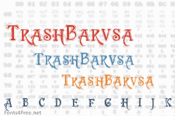 TrashBarusa Font