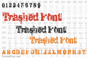 Trashed Font