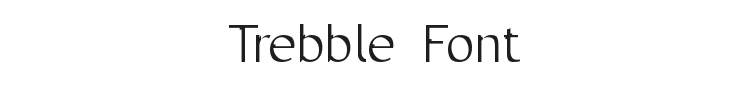 Trebble Font Preview