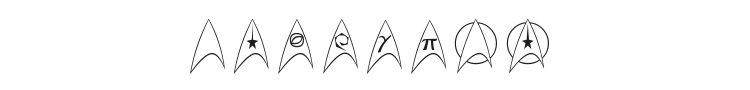 Trek Arrowheads Font