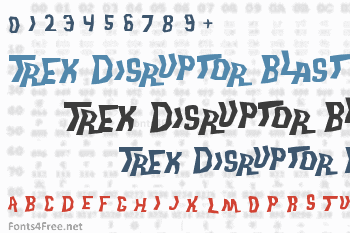 Trek Disruptor Blast Font