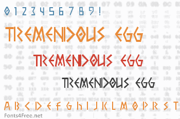 Tremendous Egg Font