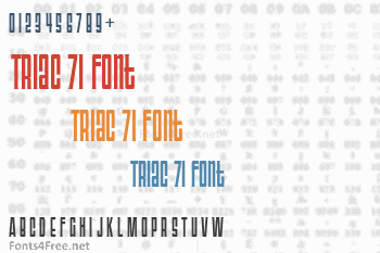 Triac 71 Font