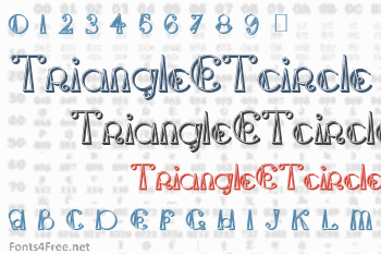 TriangleETcircle Shadow Font