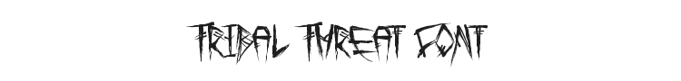 Tribal Threat Font Preview