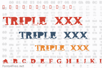 Triple XXX Font