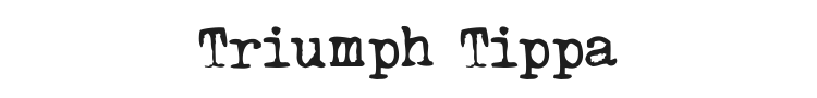 Triumph Tippa Font