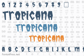 Tropicana Font