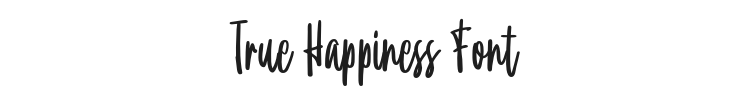 True Happiness Font Preview