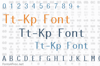 Tt-Kp Font